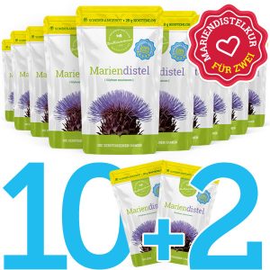 Die zerstoßene Mariendistel Entgiftungskur 10+2 kostenlos